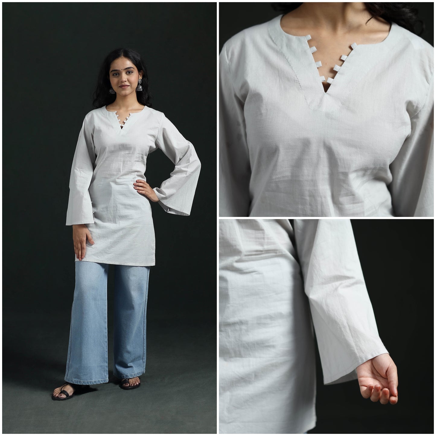 Plain Cotton Short Kurta for Women 14