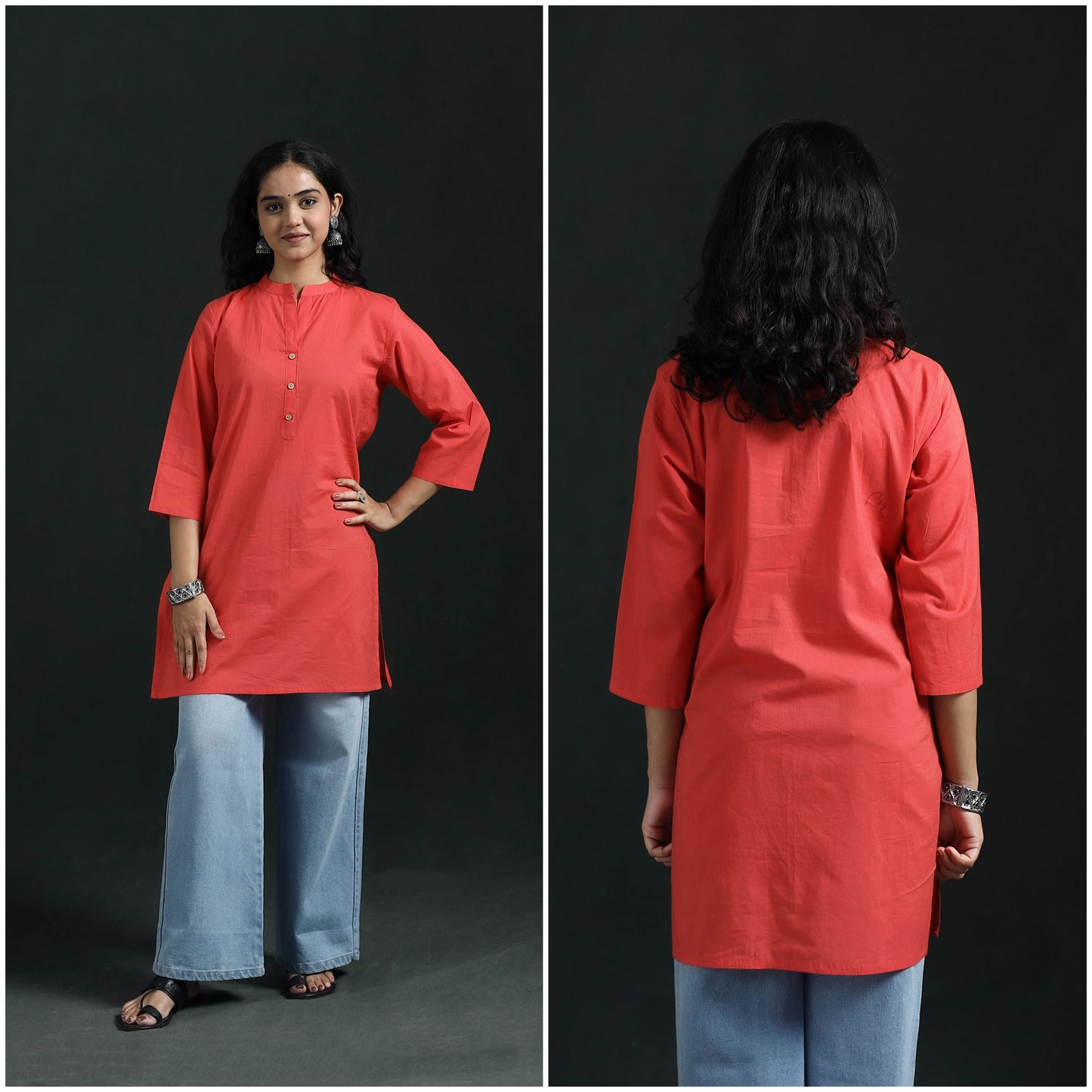 Plain Cotton Short Kurta for Women 26