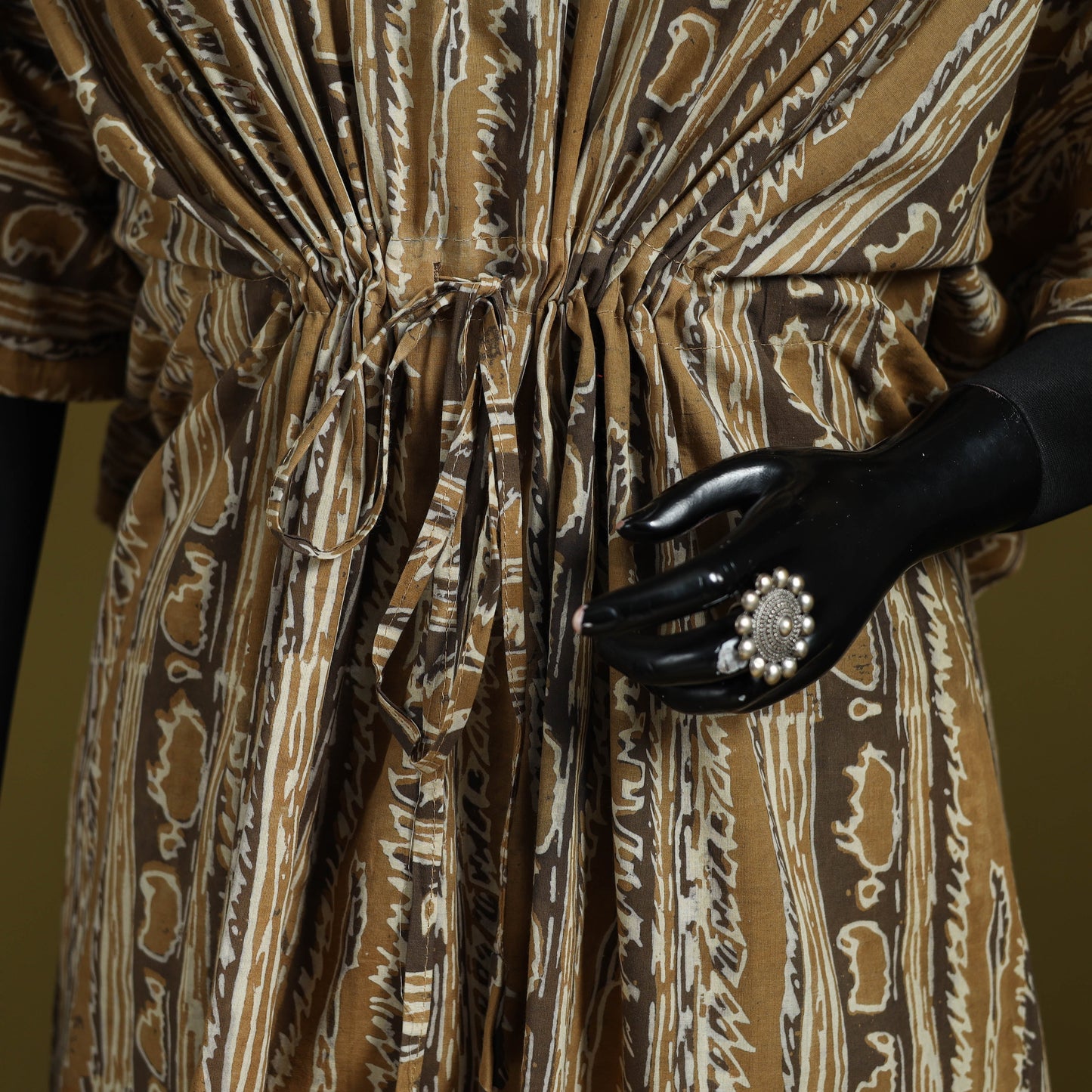 Natural dyed hand akola cotton medium kaftan 75