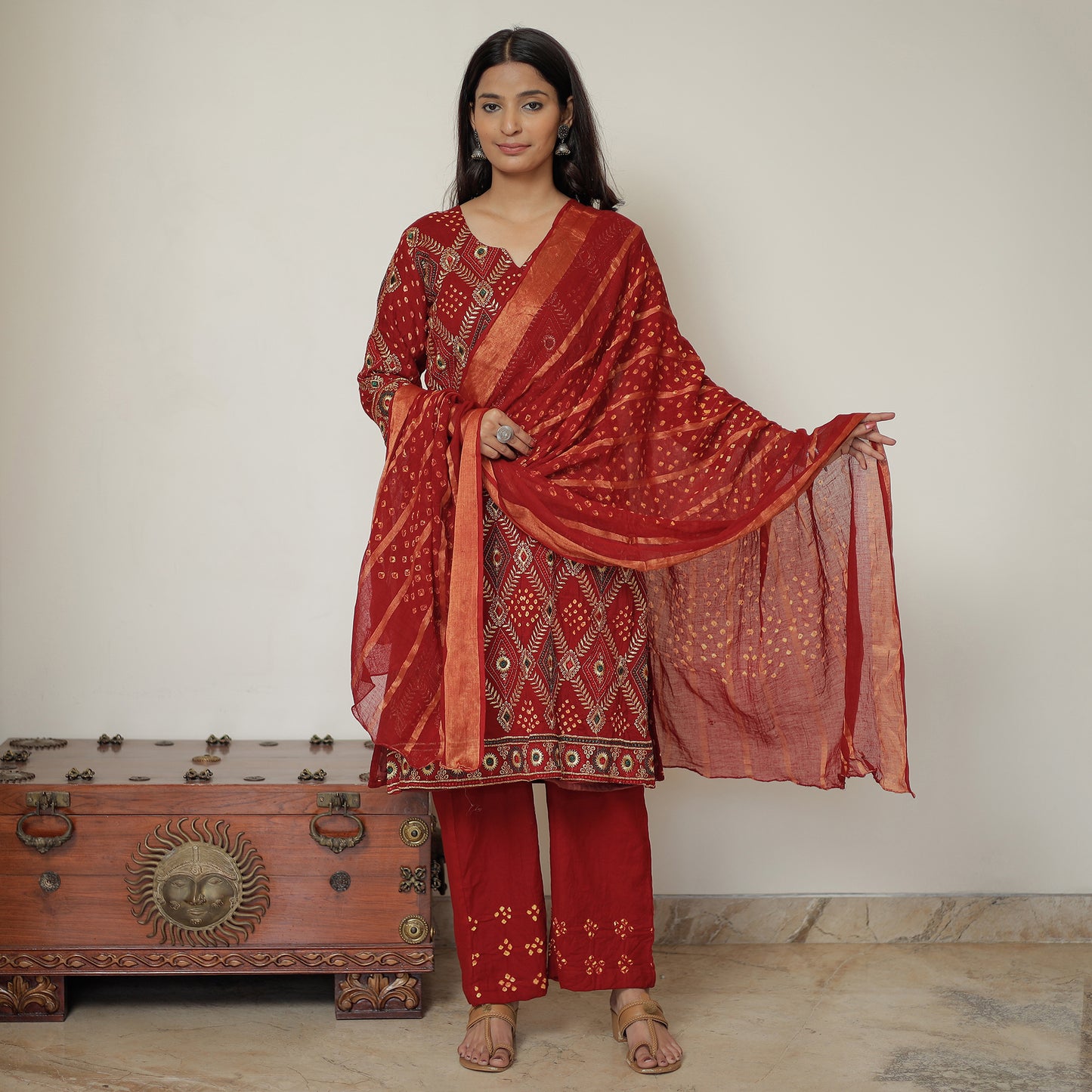 Bandhani Kurta Set