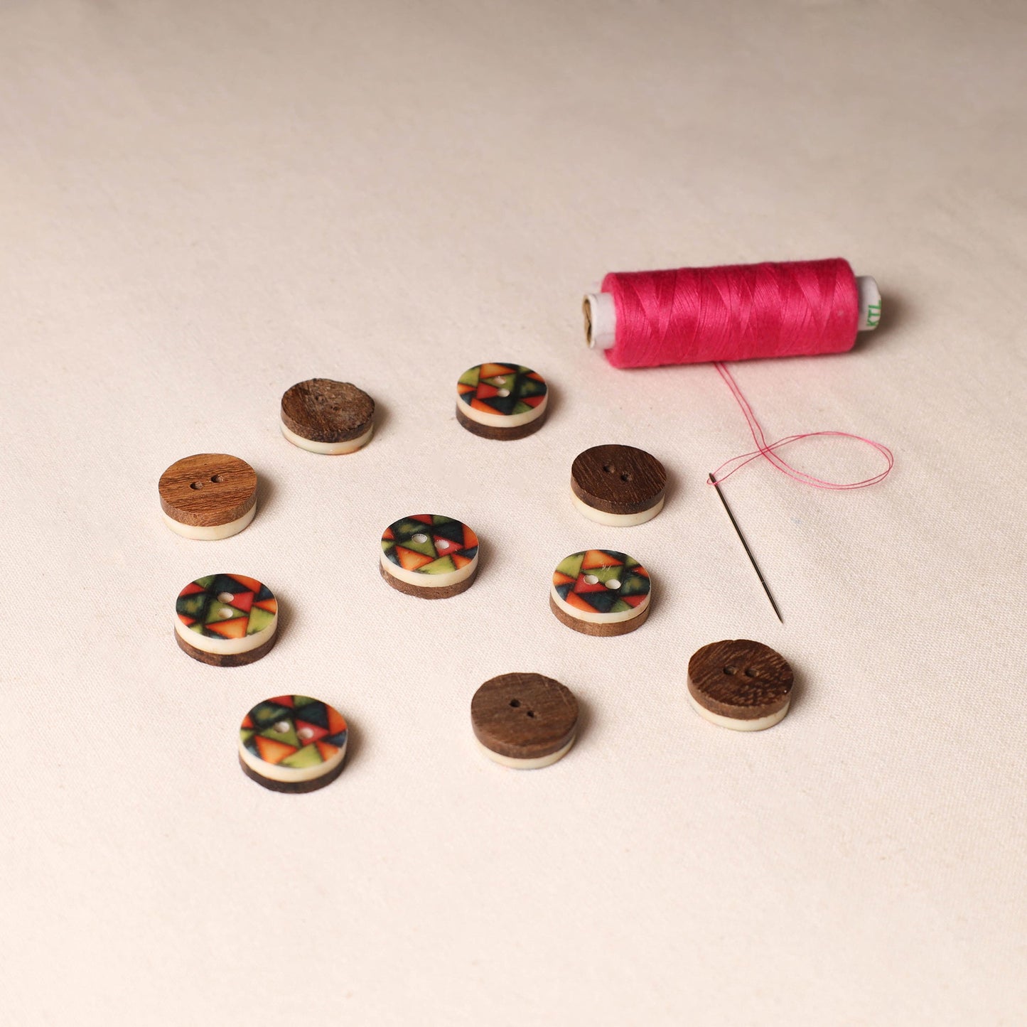 2cm Handmade Sambhal Clothing Button (Set of 10)