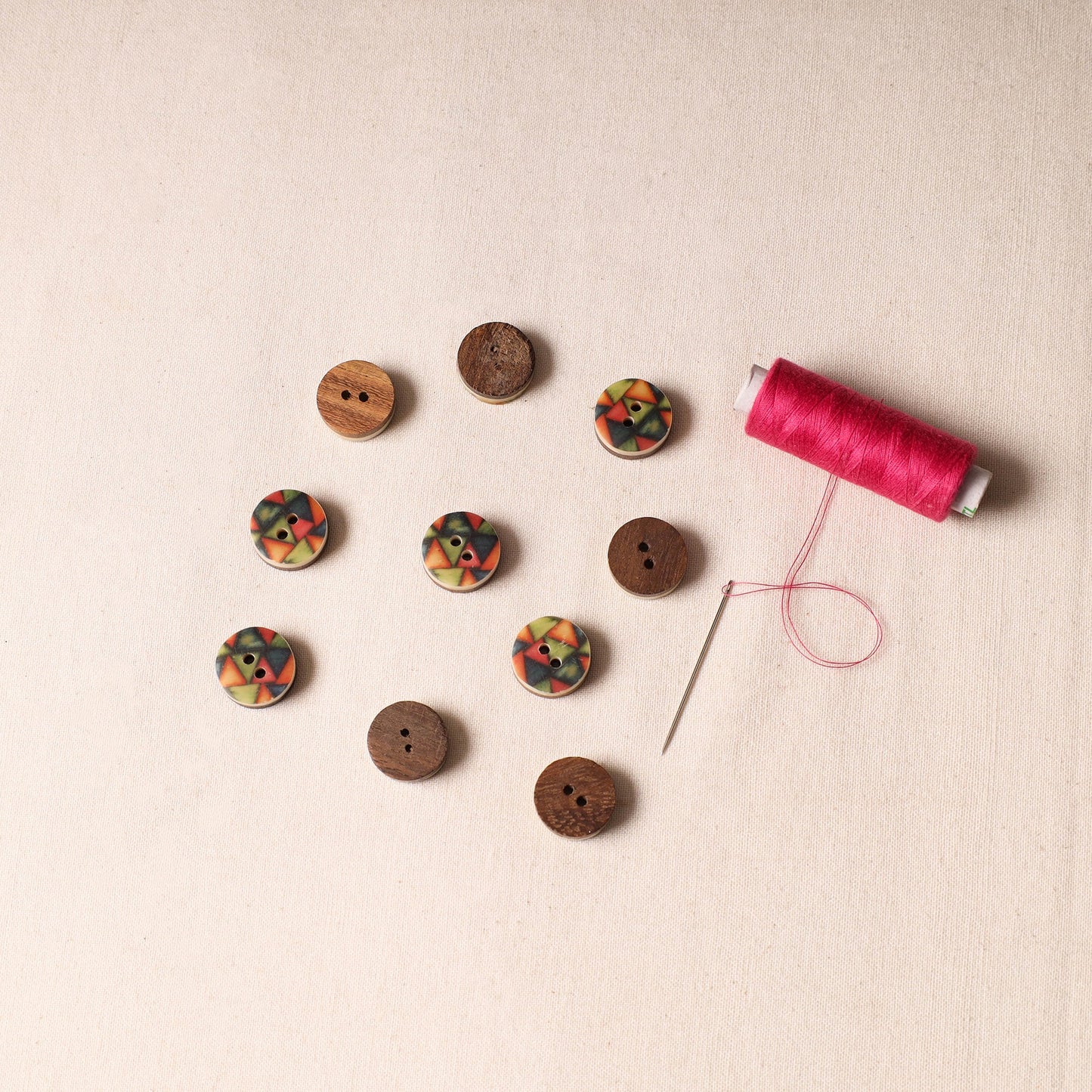 2cm Handmade Sambhal Clothing Button (Set of 10)