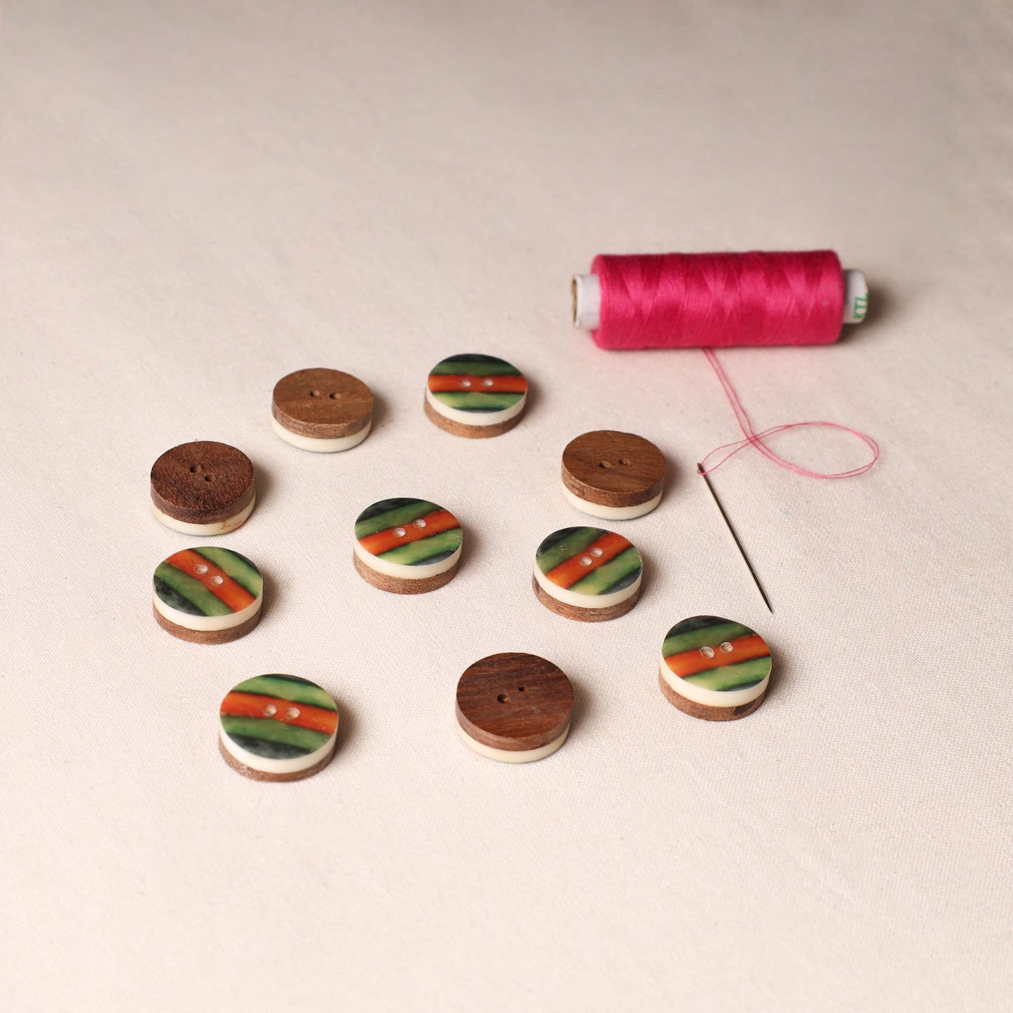 2cm Handmade Sambhal Clothing Button (Set of 10)