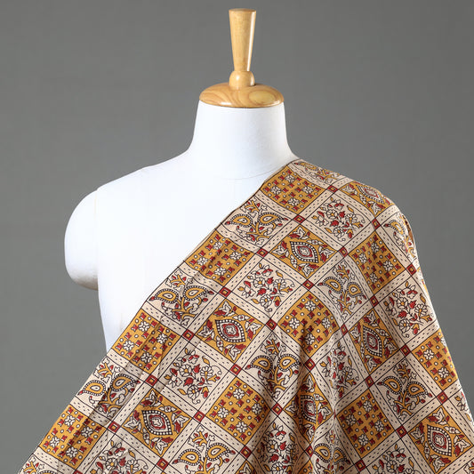 Multicolor - Kalamkari Printed Cotton Fabric 12