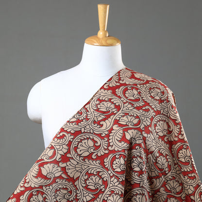Red - Kalamkari Printed Cotton Fabric 21