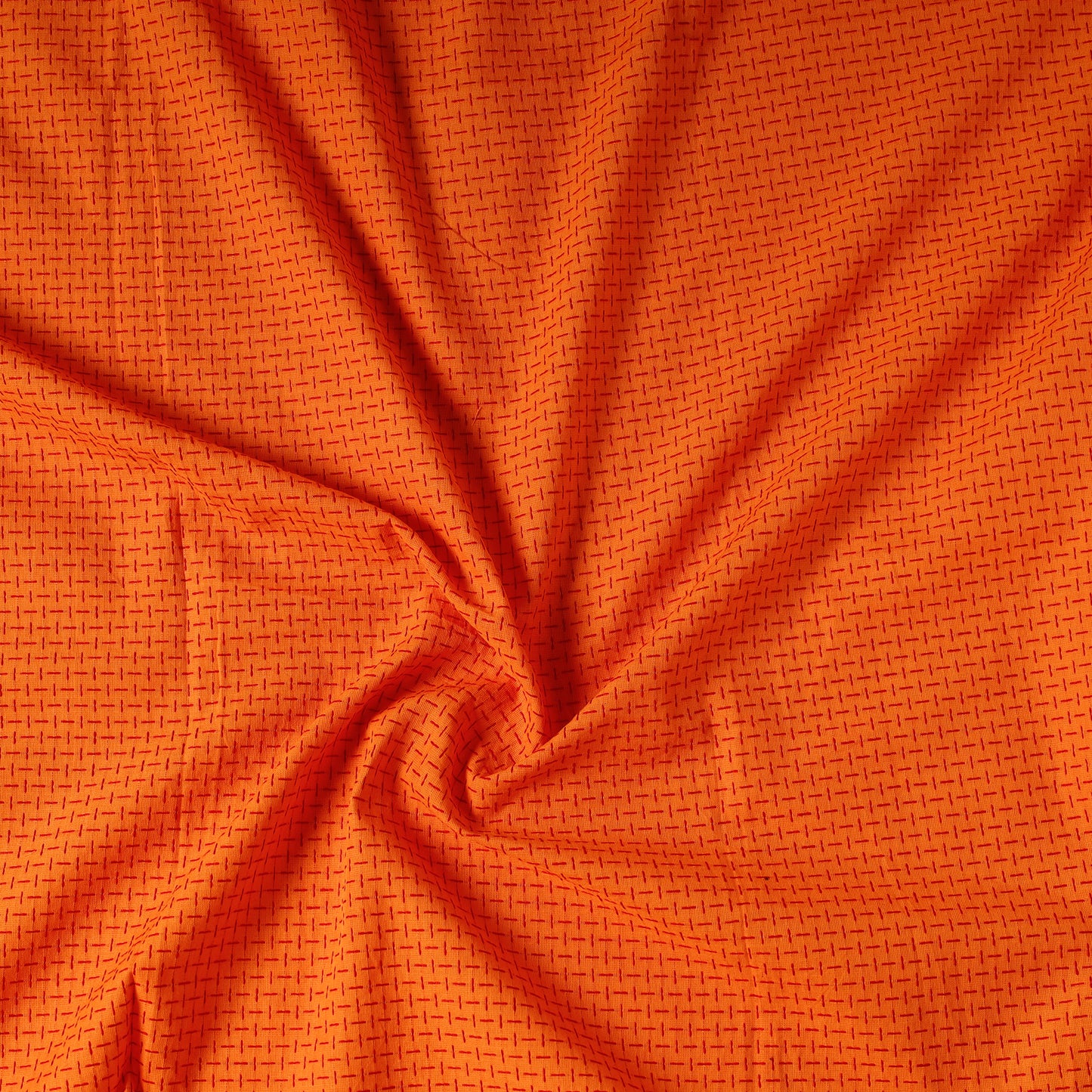 Orange - Jacquard Prewashed Cotton Precut Fabric (1.1 meter) 15