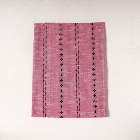 Pink - Jacquard Prewashed Cotton Precut Fabric (0.7 meter) 17