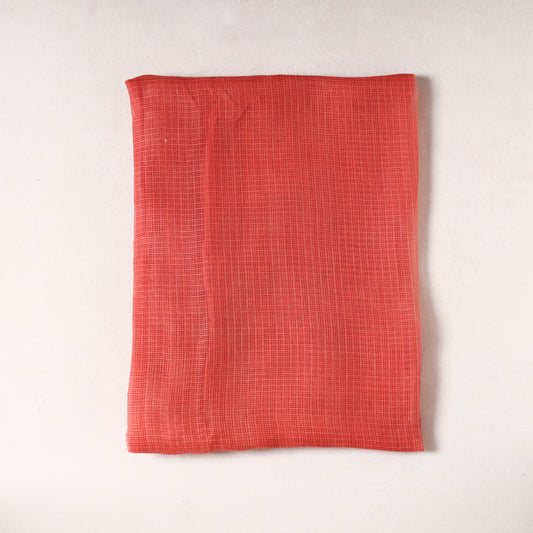 Red - Kota Doria Weave Plain Cotton Precut Fabric (2 meter) 17