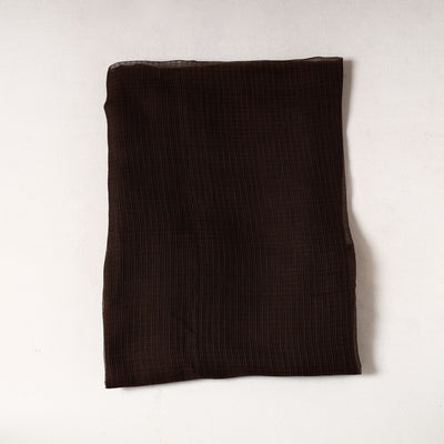 Black - Kota Doria Weave Plain Cotton Precut Fabric (1.5 meter) 18