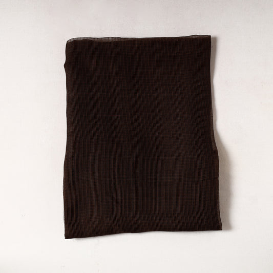 Black - Kota Doria Weave Plain Cotton Precut Fabric (1.5 meter) 18