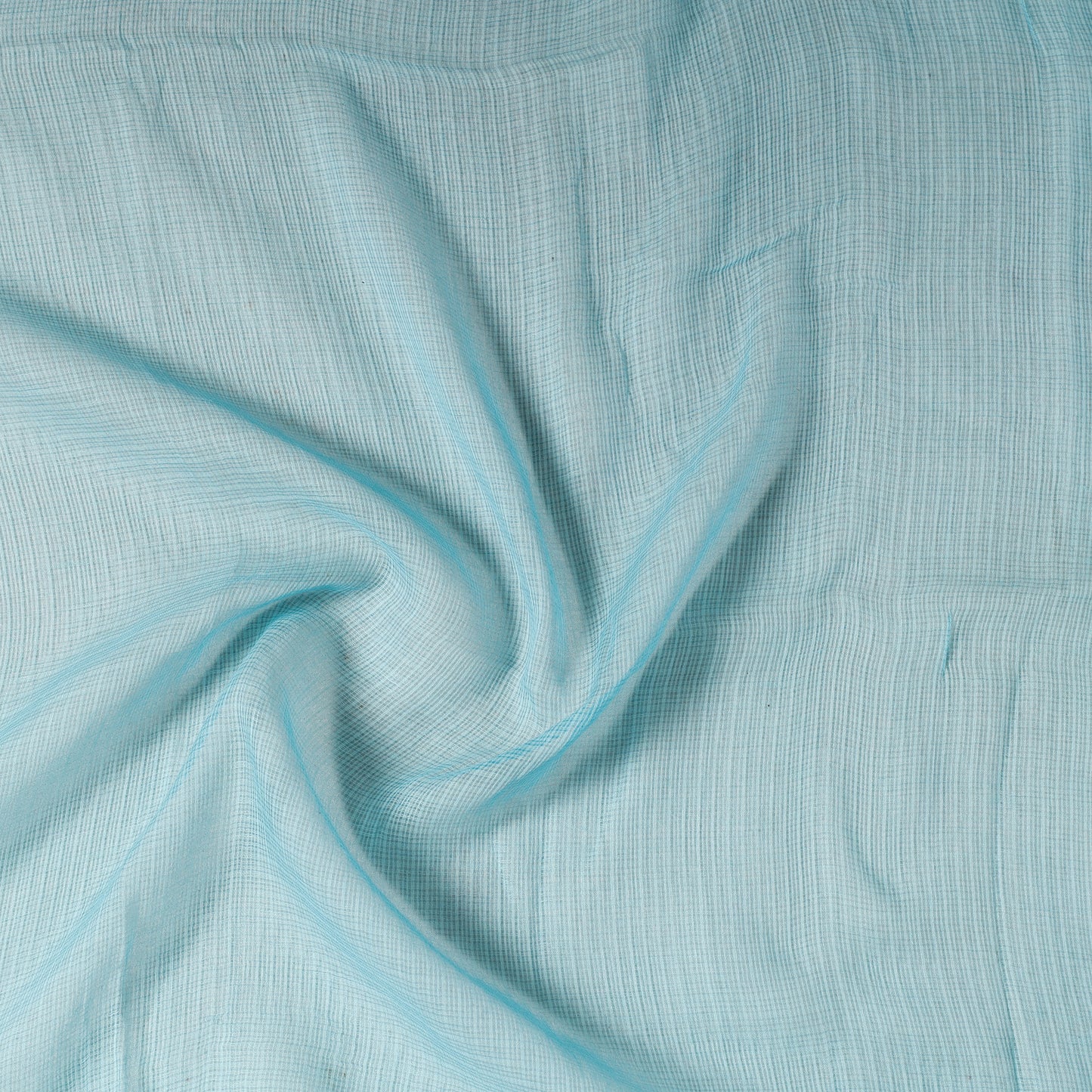 Blue - Kota Doria Weave Plain Cotton Precut Fabric (1 meter) 20
