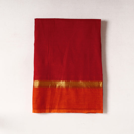 Kanchipuram Cotton Precut Fabric with Thread Border (2.5 meter) 40