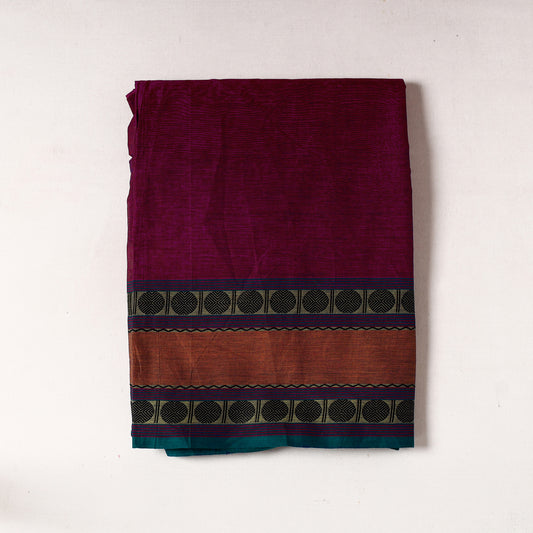 Kanchipuram Cotton Precut Fabric with Thread Border (2.7 meter) 42