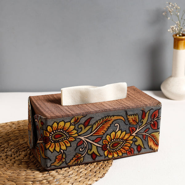 ExclusiveLane 'Bird Collection' Brown Elegant Sheesham Wooden Tissue Roll  Holder for Bathroom, Kitchen | Tissue Roll Dispenser for Bathroom, Table 