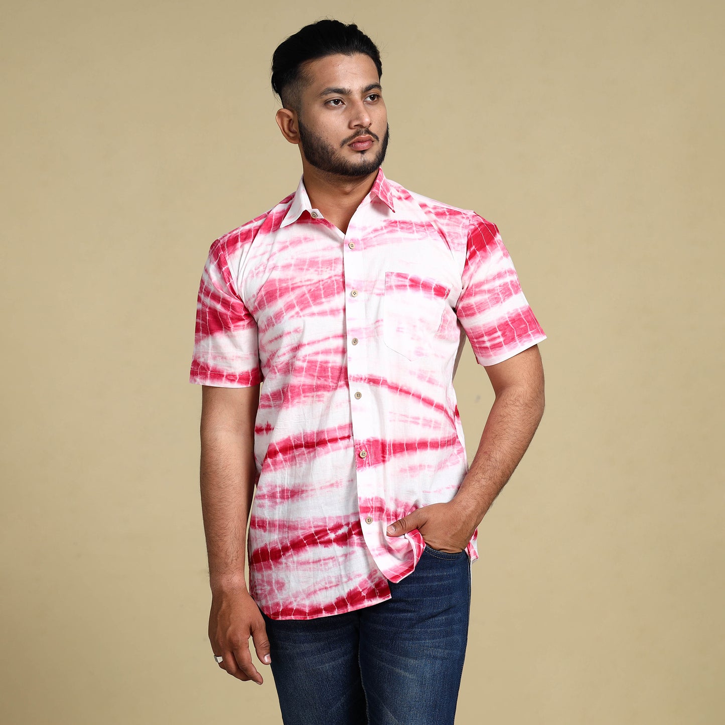 Shibori men shirt