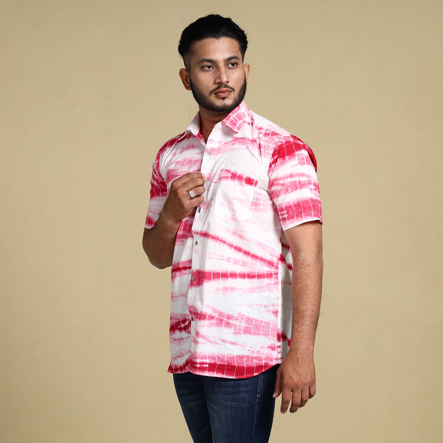Shibori men shirt
