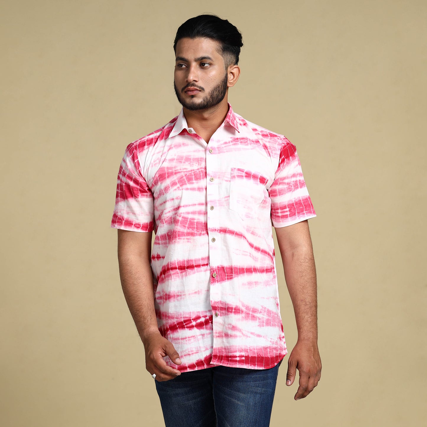 Shibori men shirt