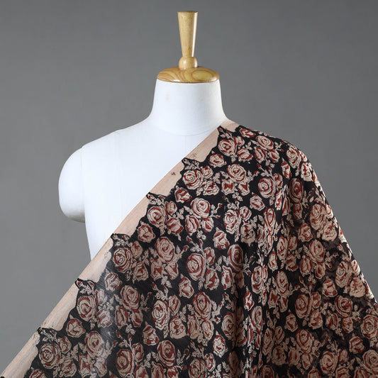 Bagru Ajrakh Dabu Block Printed Natural Dyed Chanderi Silk Fabric 18