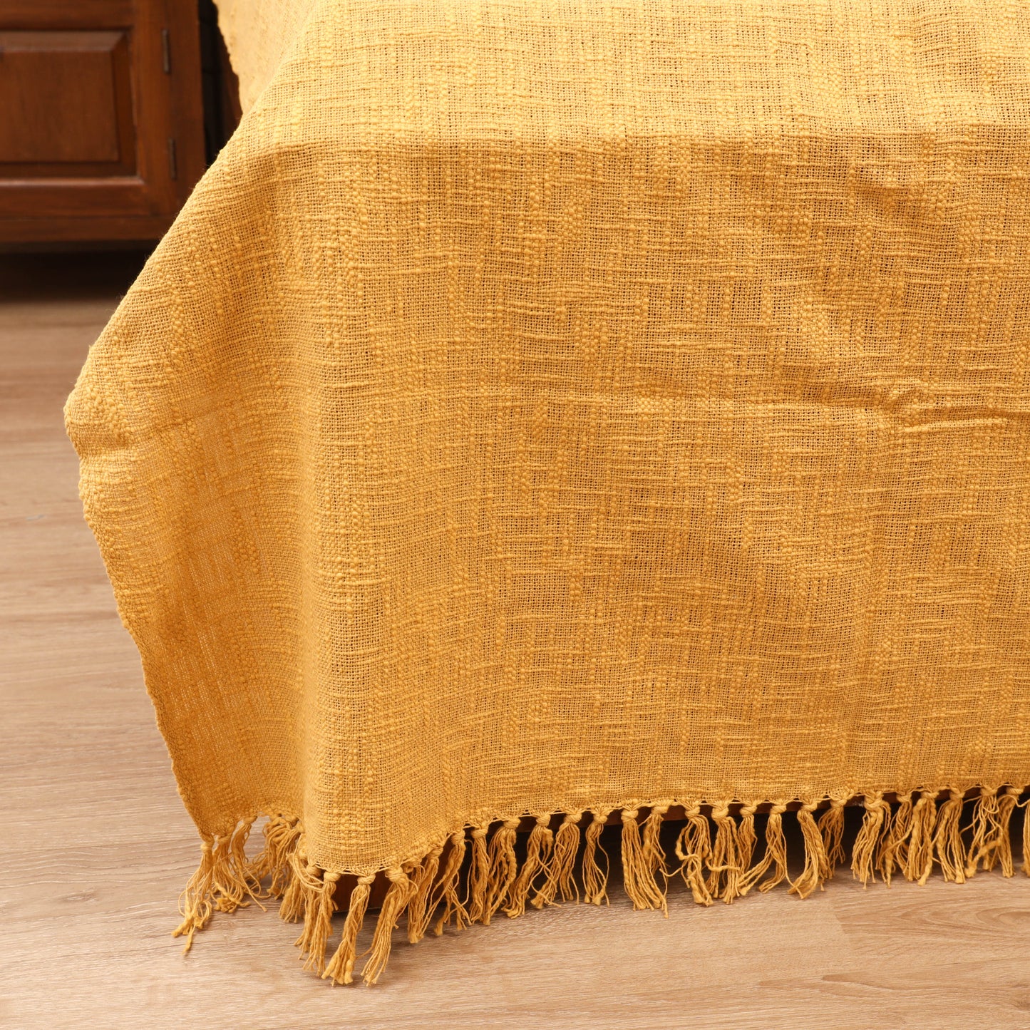 Bijnor Pure Handloom Cotton Double Bed Sheet (108 x 90 in) 02