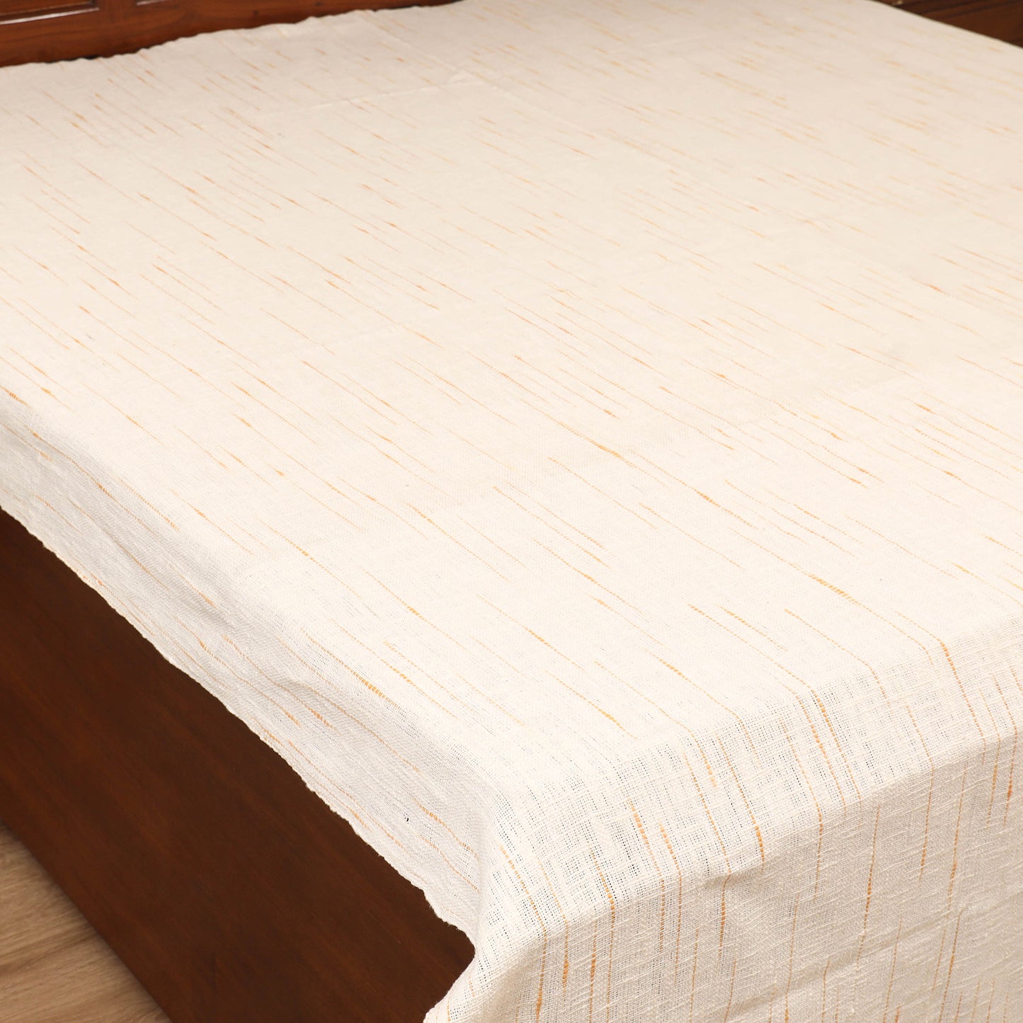 Bijnor Pure Handloom Cotton Double Bed Sheet (108 x 90 in) 06