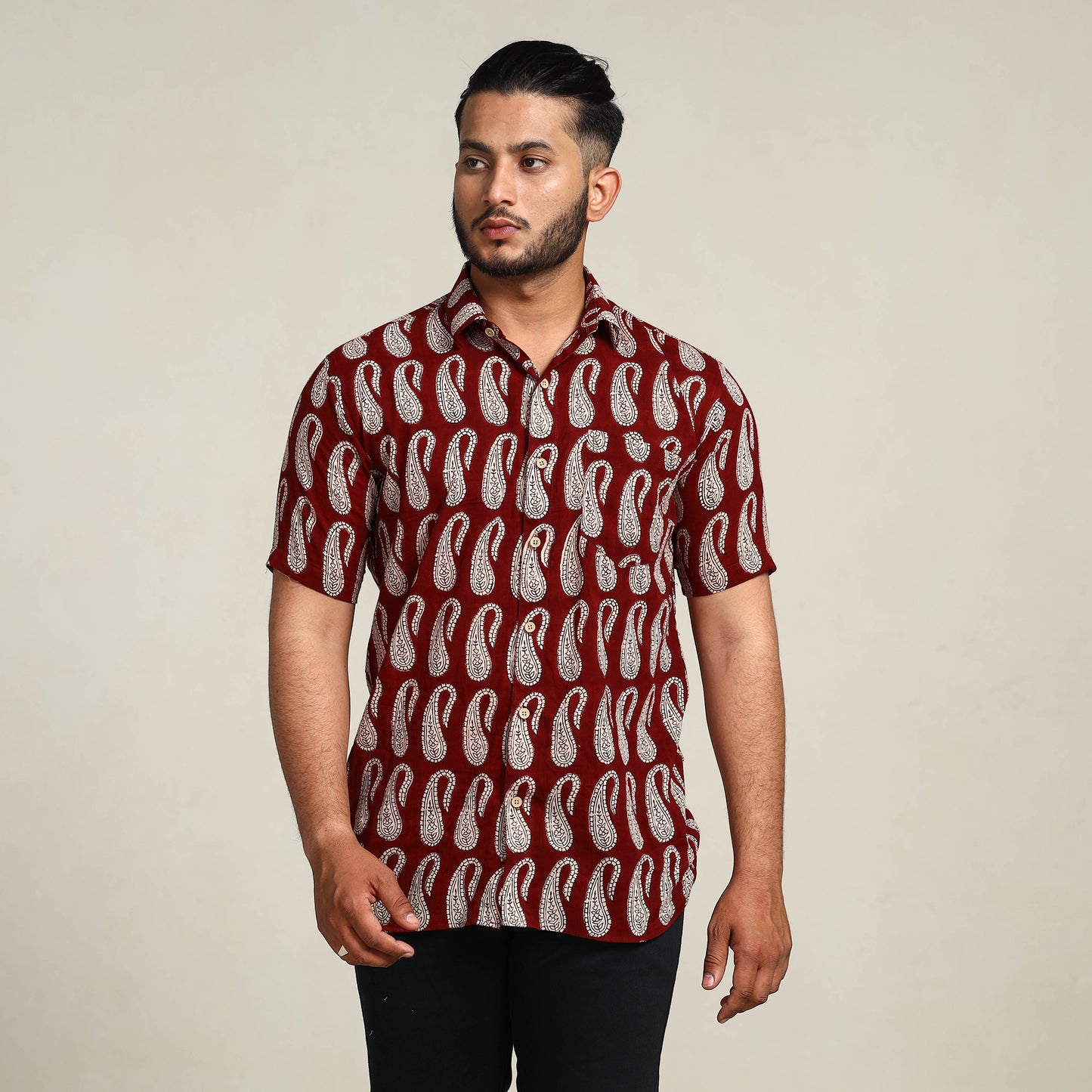 Block Printed men shirt