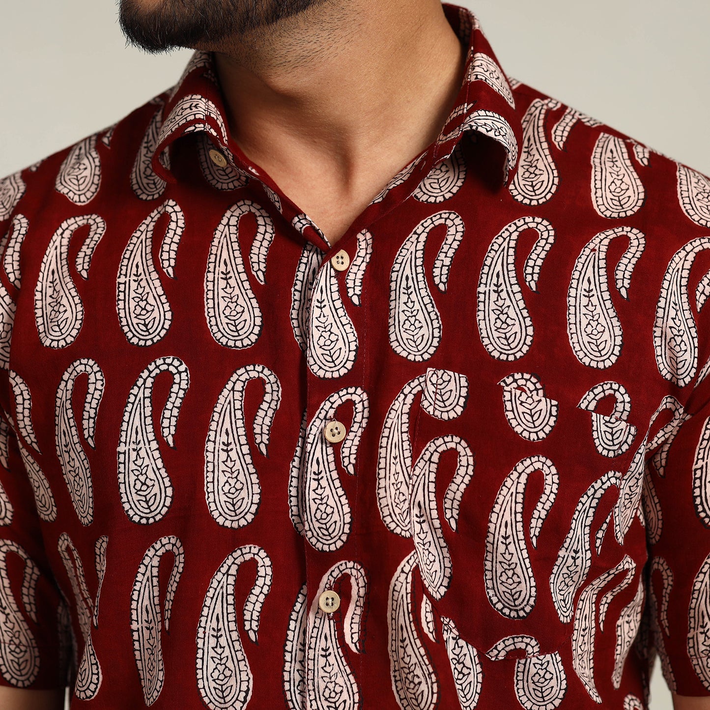 Block Printed men shirt
