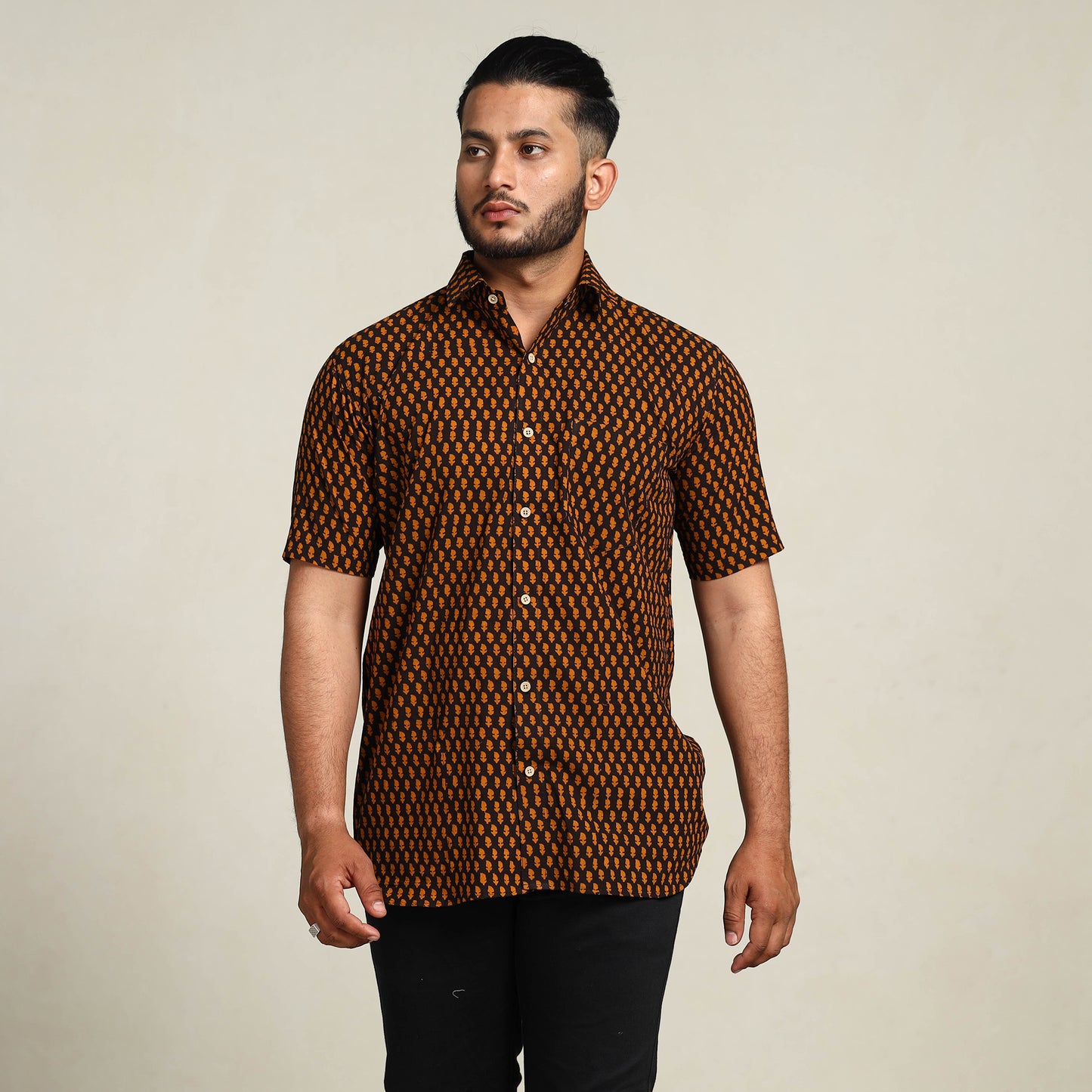 Block Printed men shirt