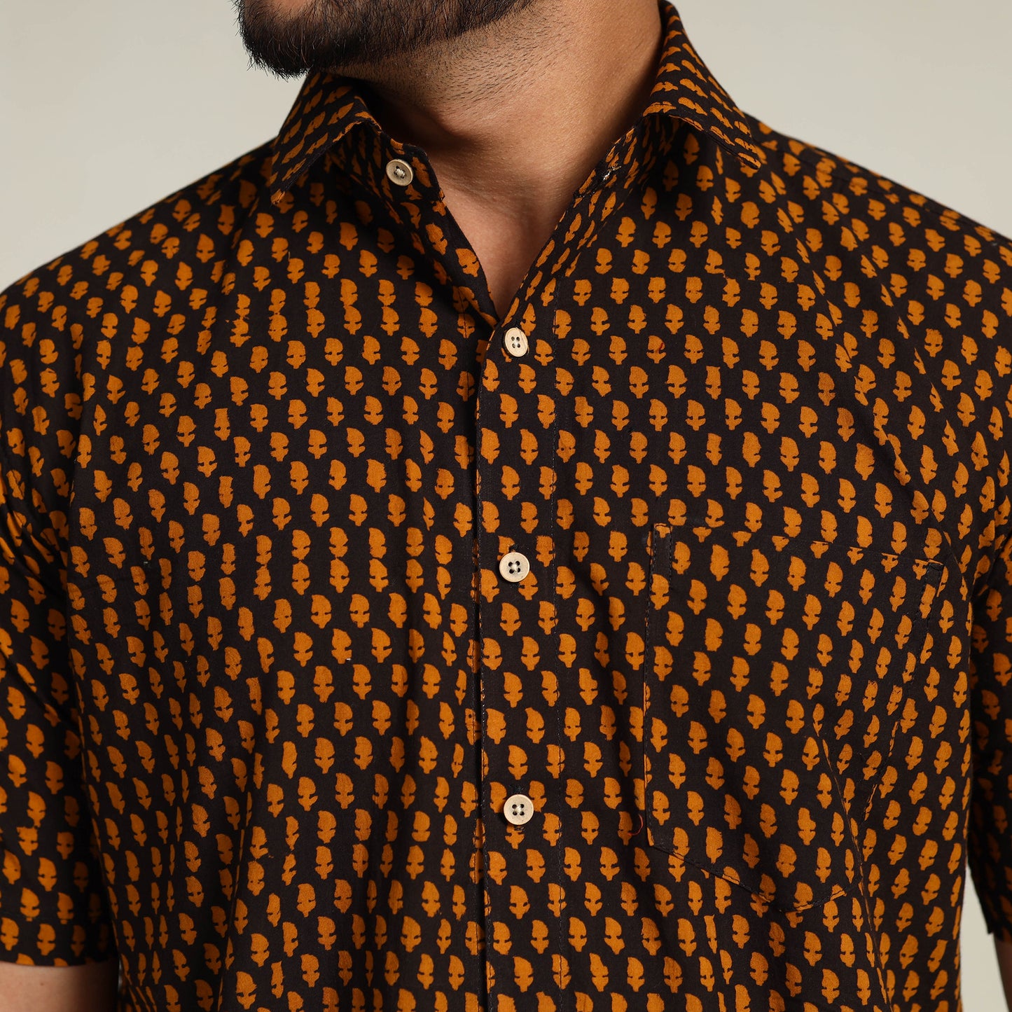 Block Printed men shirt