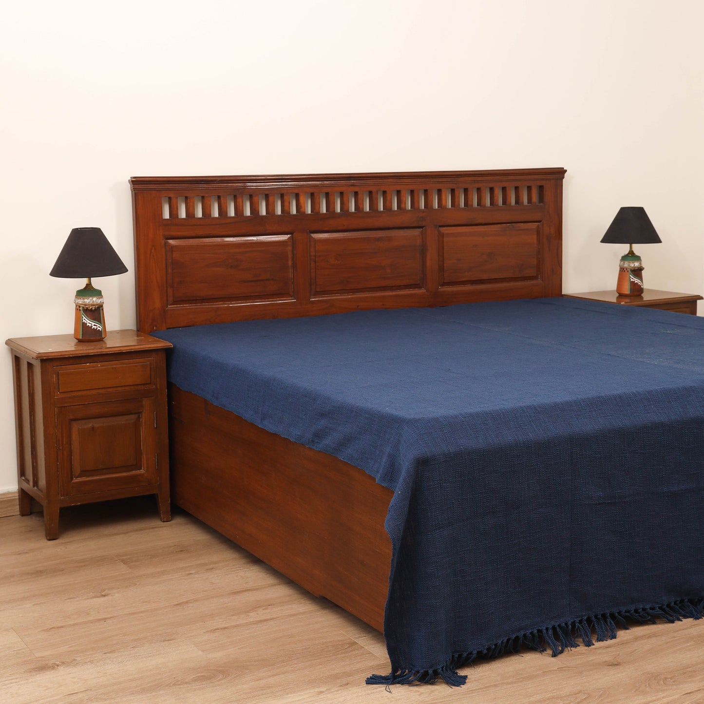Bijnor Pure Handloom Cotton Double Bed Sheet (108 x 90 in) 15