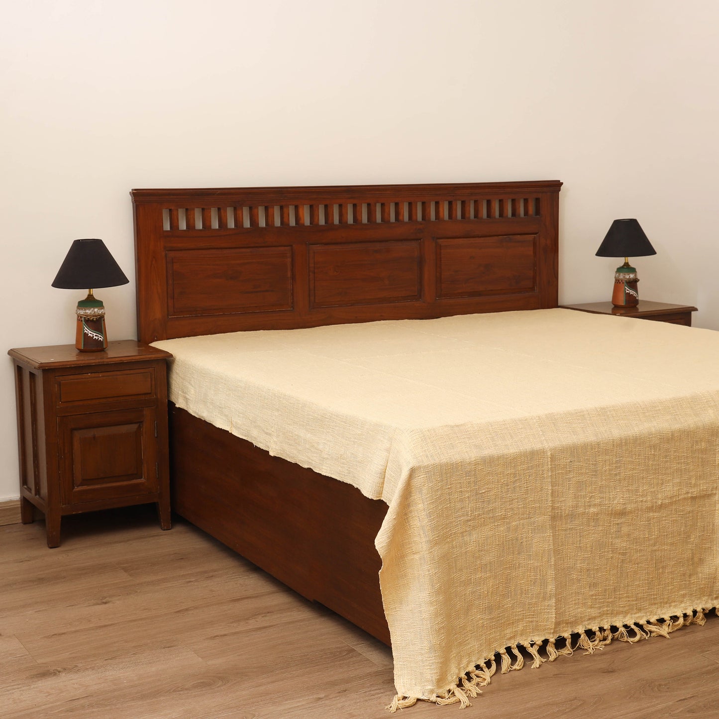 Bijnor Pure Handloom Cotton Double Bed Sheet (108 x 90 in) 17