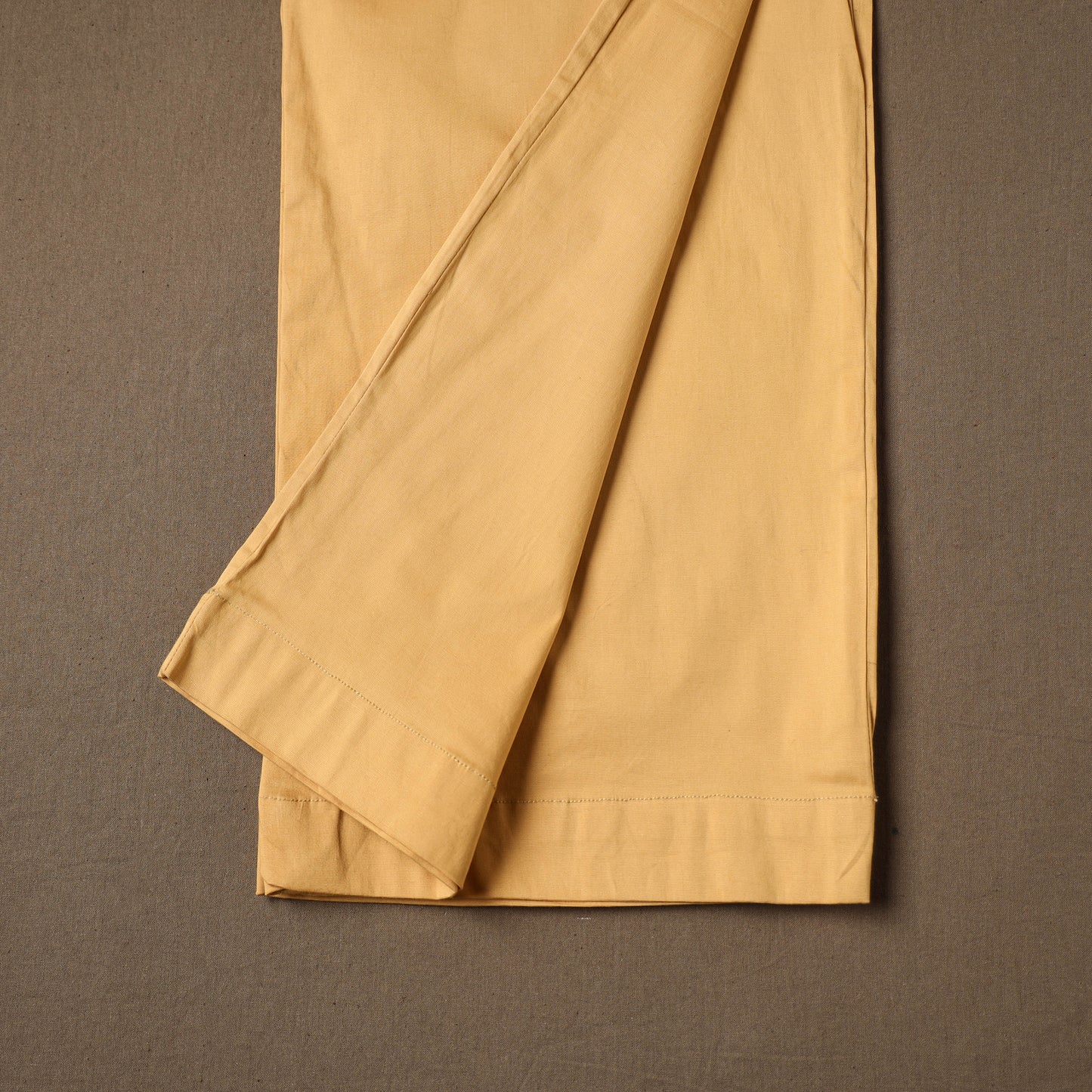 Yellow - Cotton Lycra Elasticated Plain Pant for Women 01