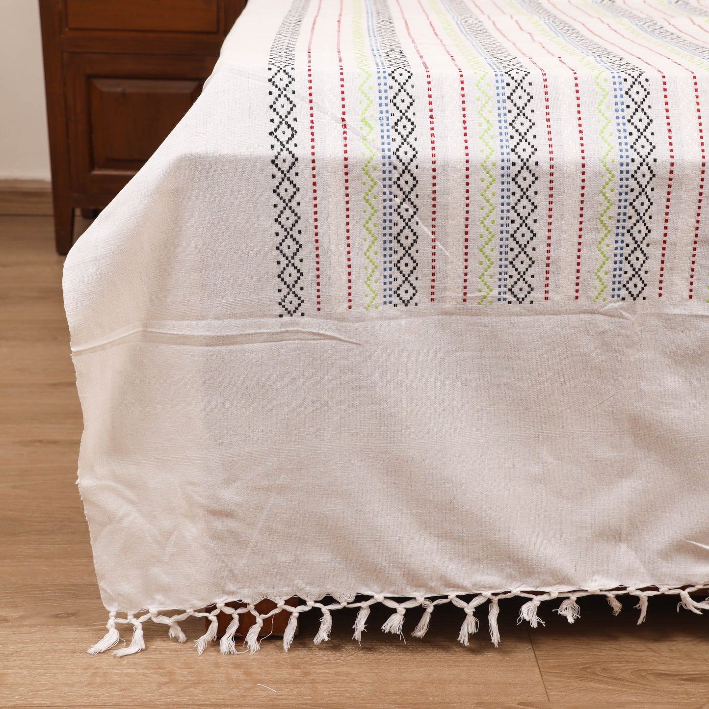 Bijnor Pure Handloom Cotton Double Bed Sheet (108 x 90 in) 31