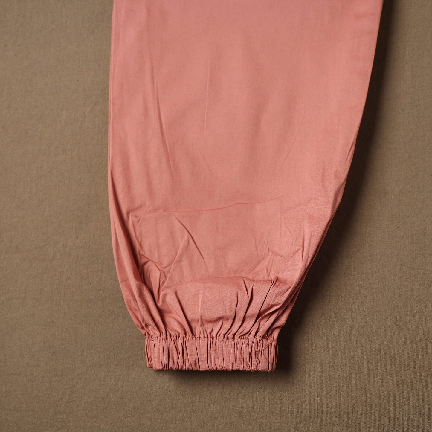 Peach - Cotton Lycra Elasticated Plain Pant for Women 09