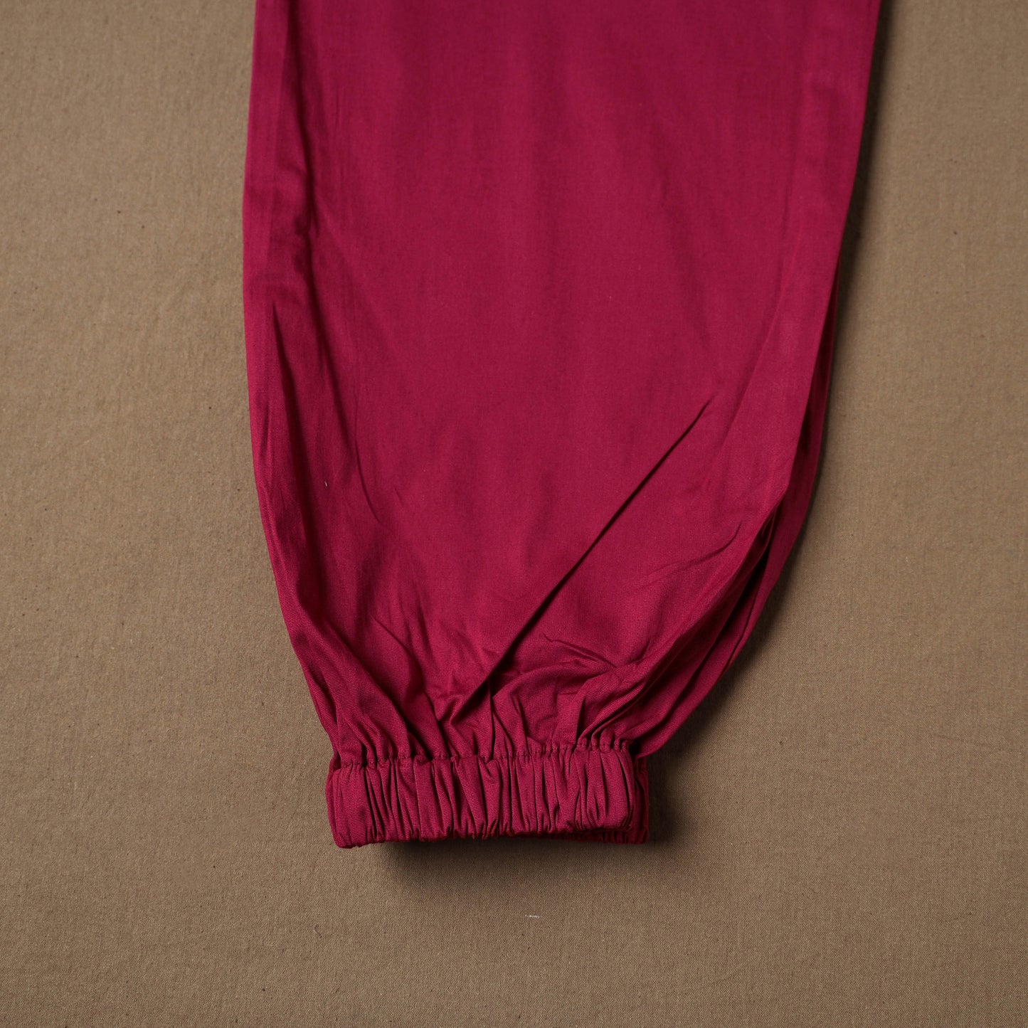 Purple - Cotton Lycra Elasticated Plain Pant for Women 12