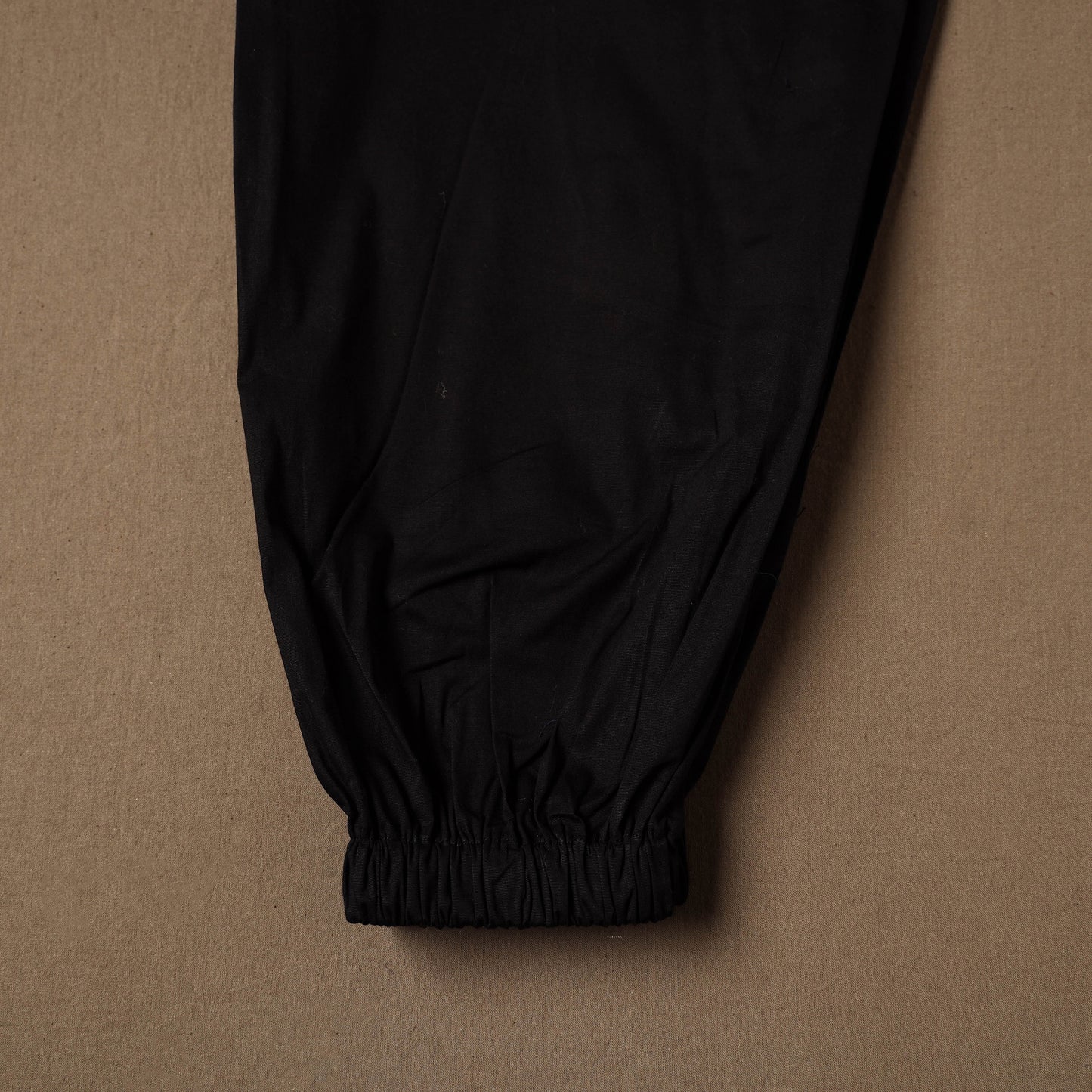 Black - Cotton Lycra Elasticated Plain Pant for Women 10