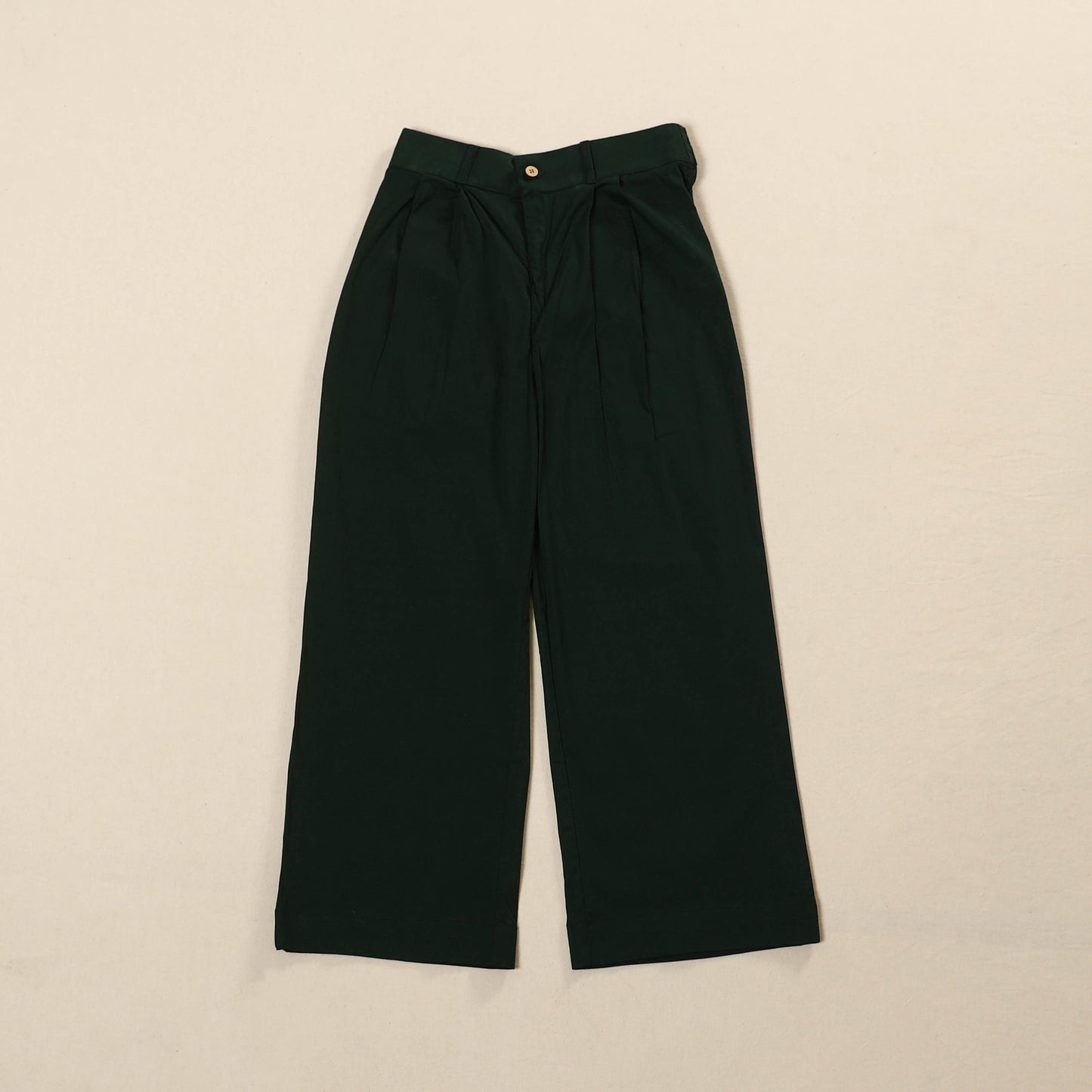 Green - Cotton Lycra Elasticated Plain Pant for Women 03
