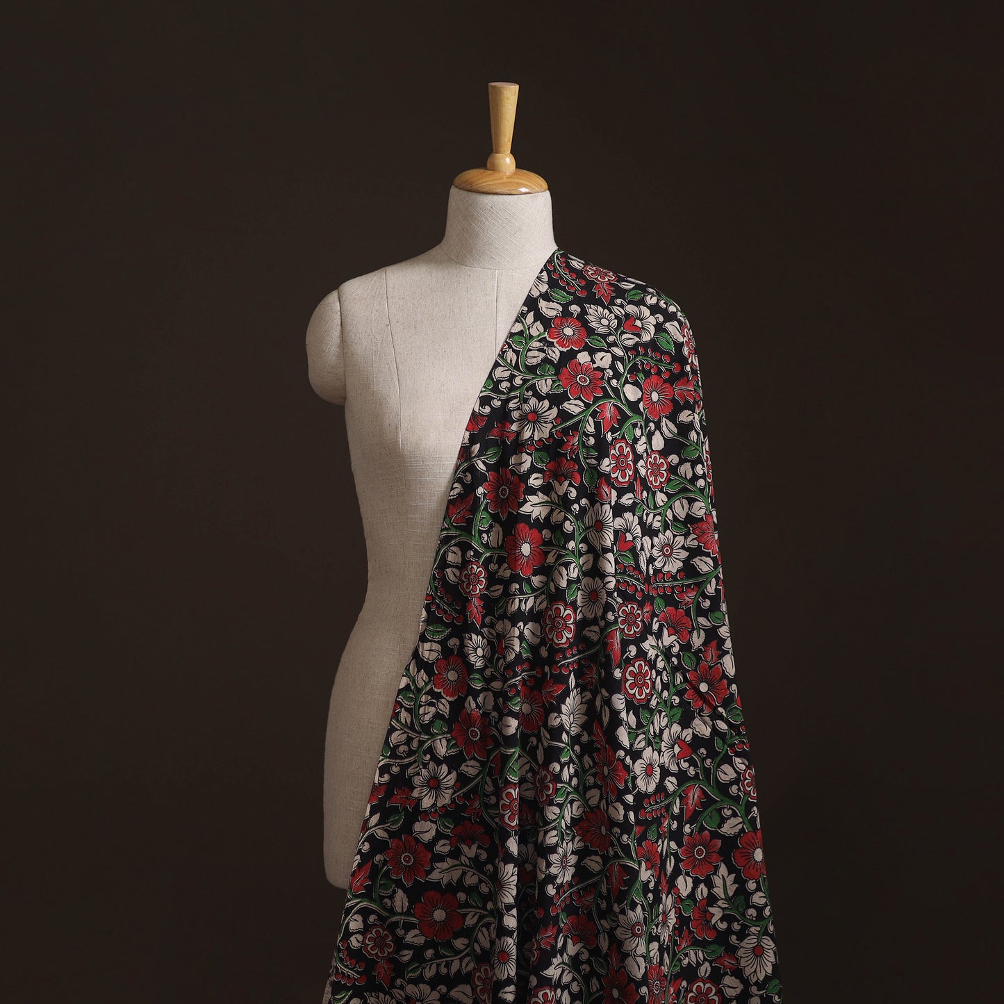 Multicolor - Kalamkari Printed Cotton Fabric 06