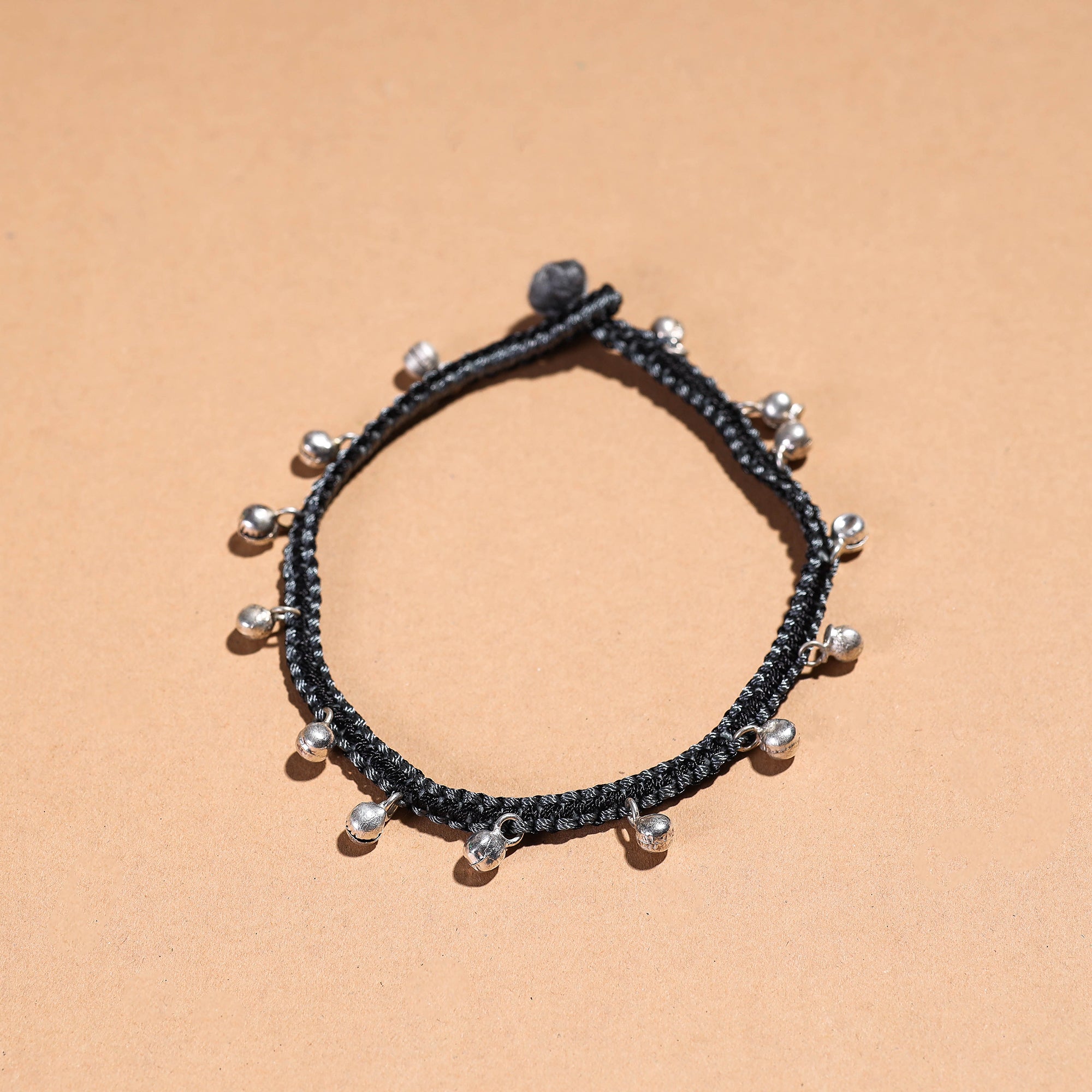 Black Thread Ghungroo Anklet Buy Handcrafted Ghungroo Thread Work