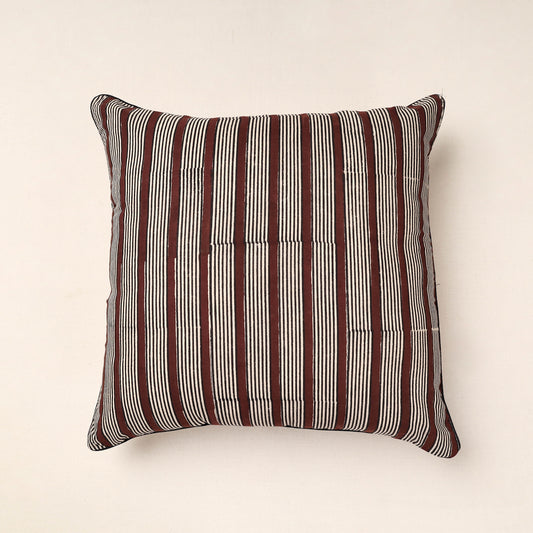 Bagru Block Printed Cotton Cushion Cover (16 x 16 in)