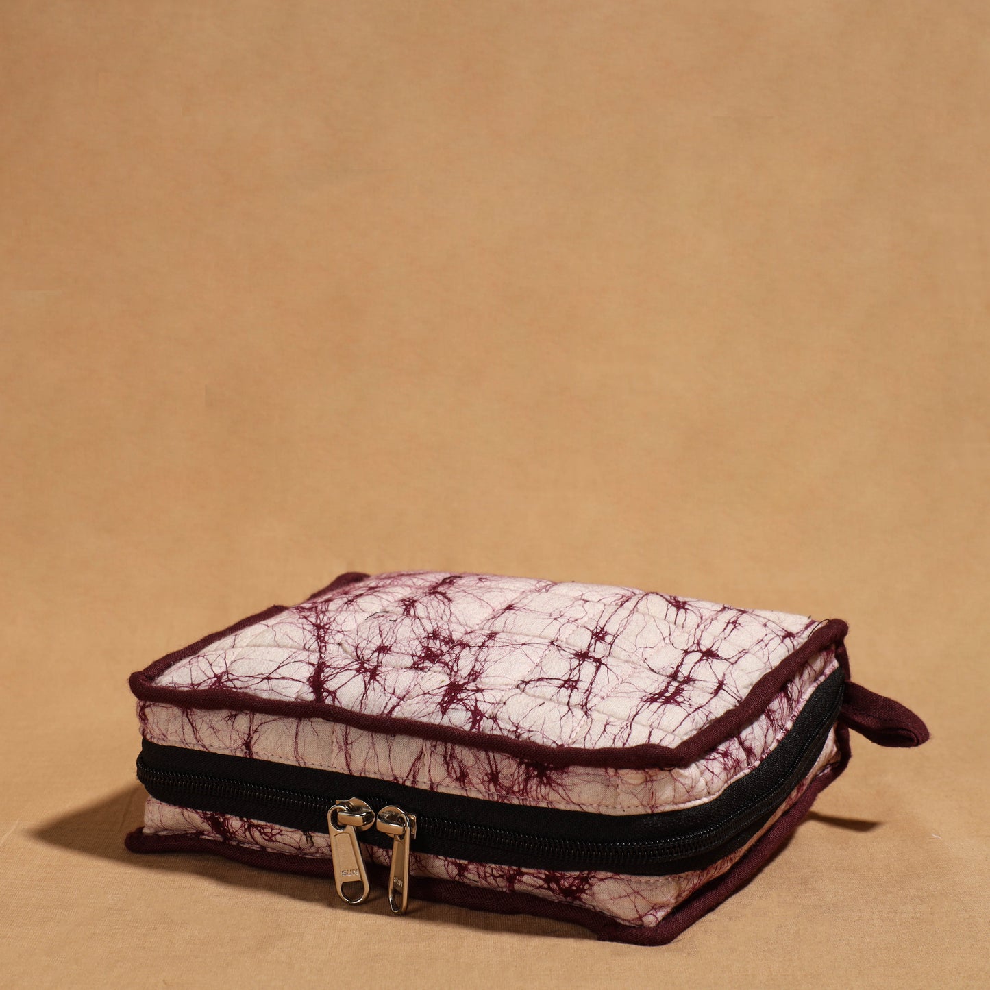 Purple Handmade 4 Pockets Cotton Jewelry Bag 22