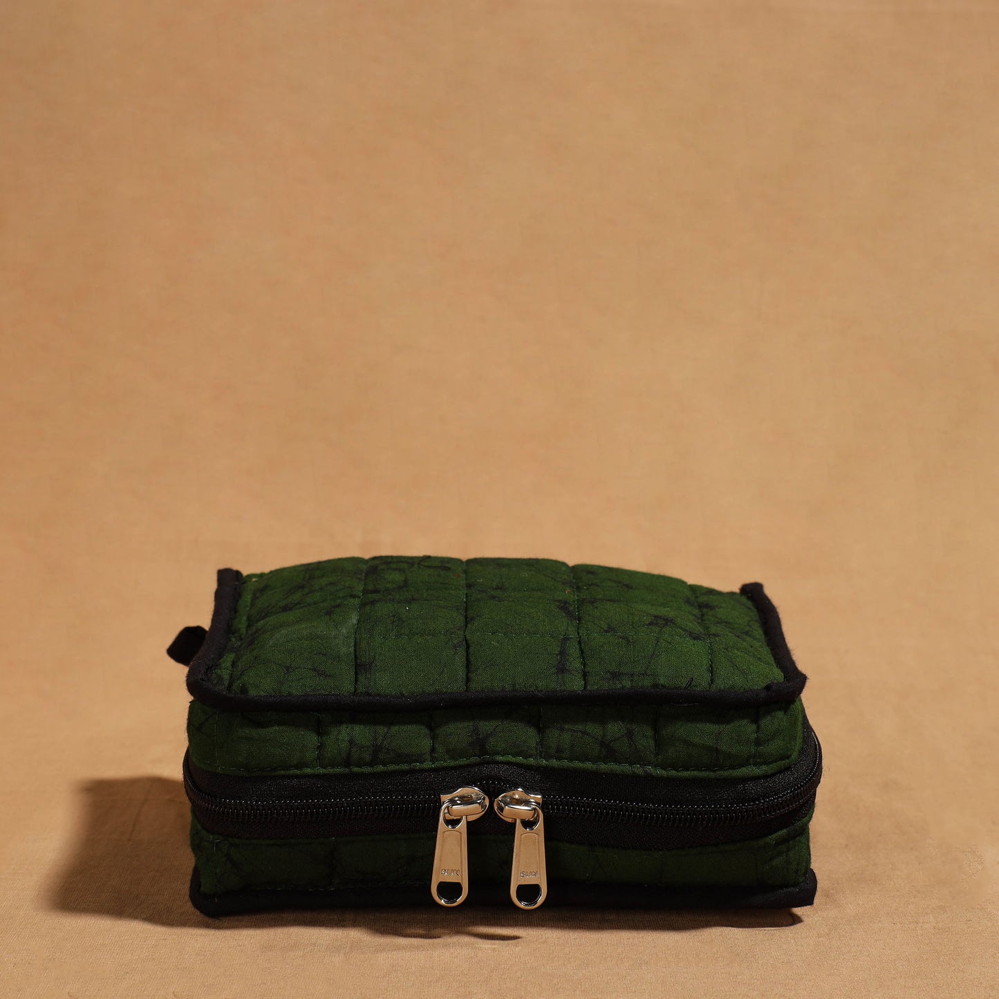 Green Handmade 4 Pockets Cotton Jewelry Bag 24