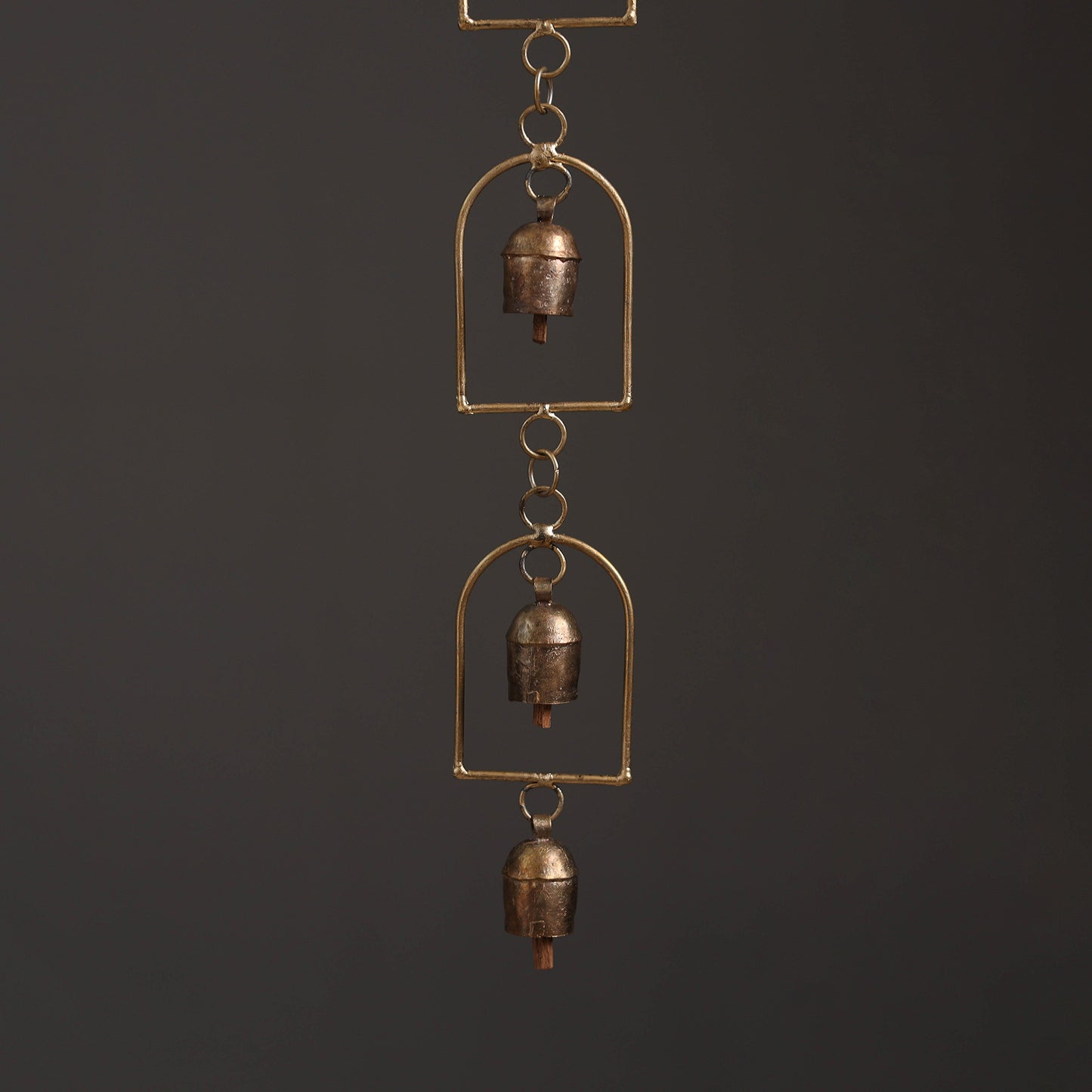 Home - Kutch Copper Coated 5 Bells Wind Chimes 13