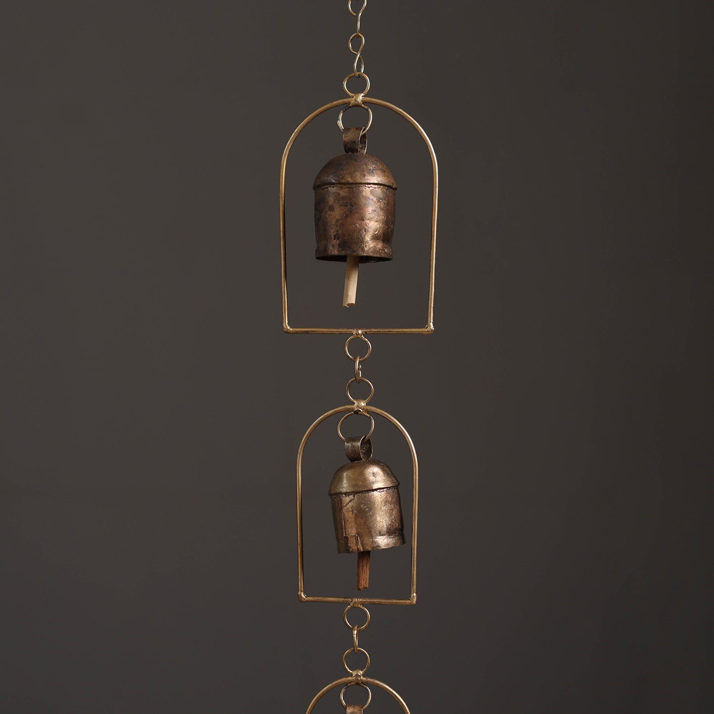 Kutch Copper Coated 5 Bells Wind Chimes 09