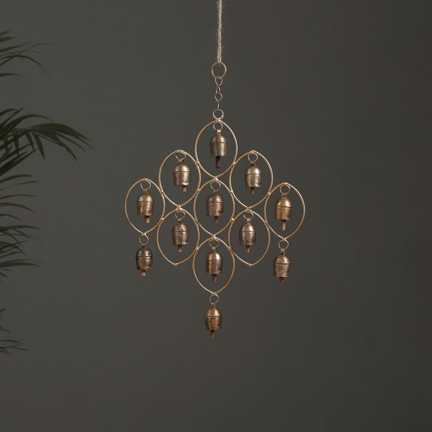 Jhoomer - Kutch Copper Coated 12 Bells Wind Chimes 15