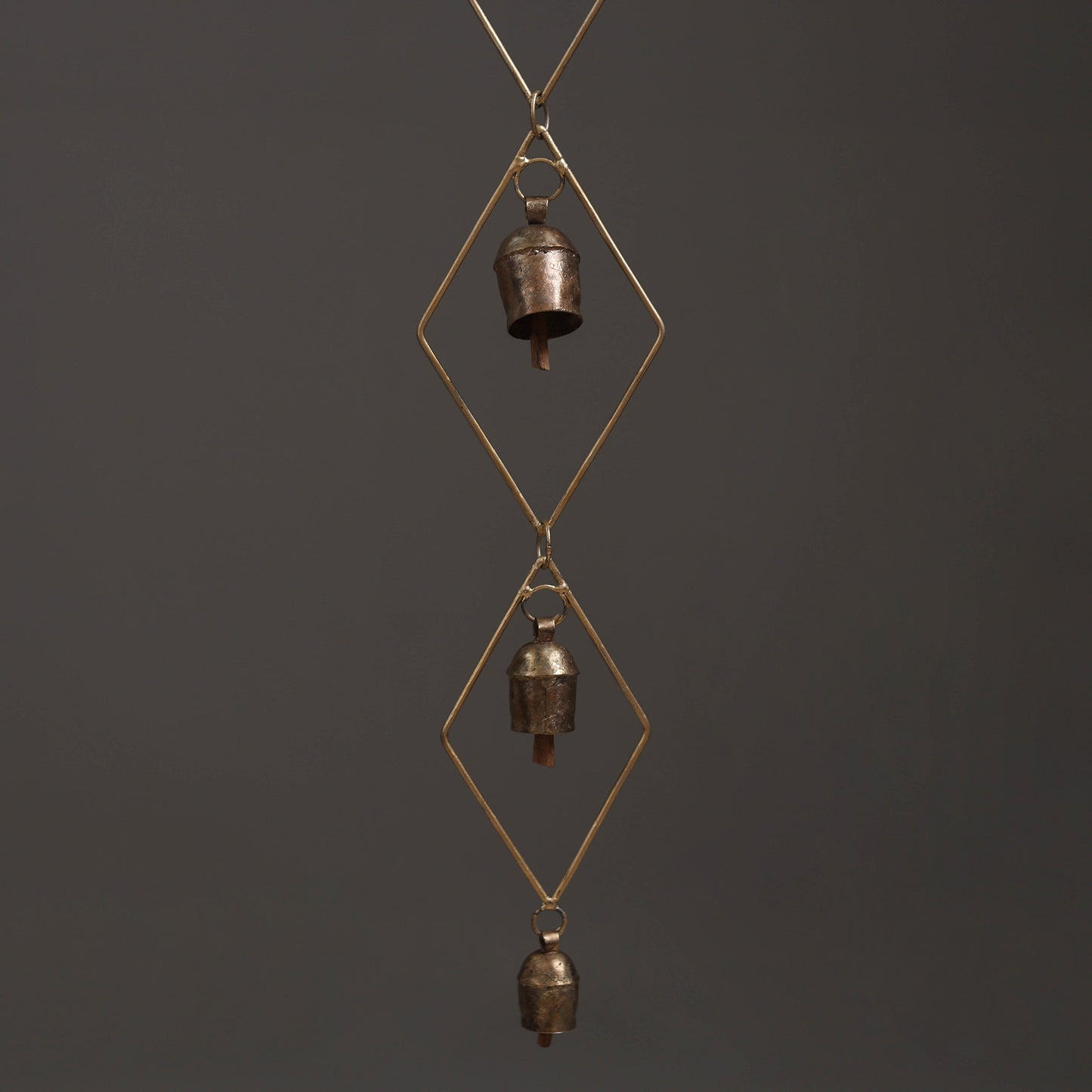 Diamond - Kutch Copper Coated 7 Bells Wind Chimes 16