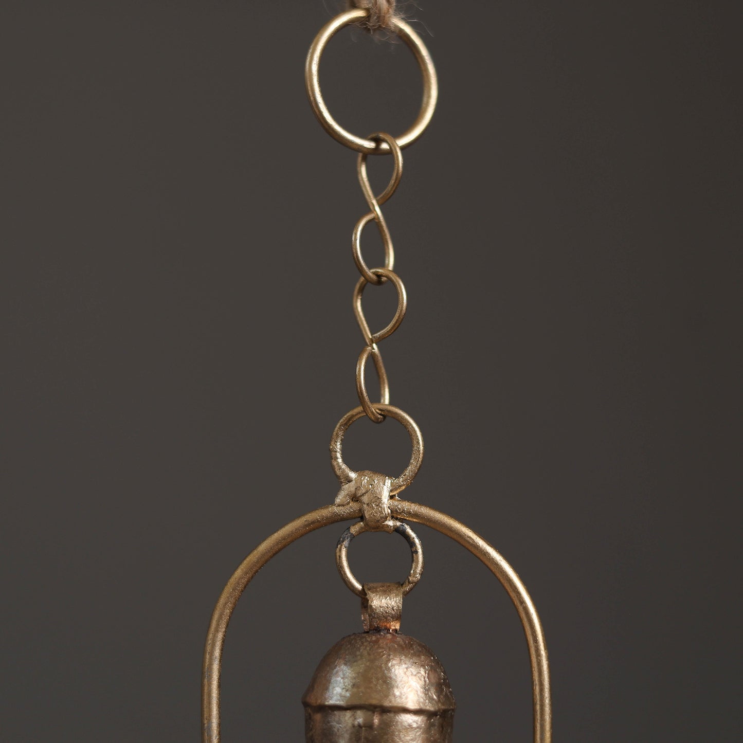 Home - Kutch Copper Coated 2 Bells Wind Chimes 24