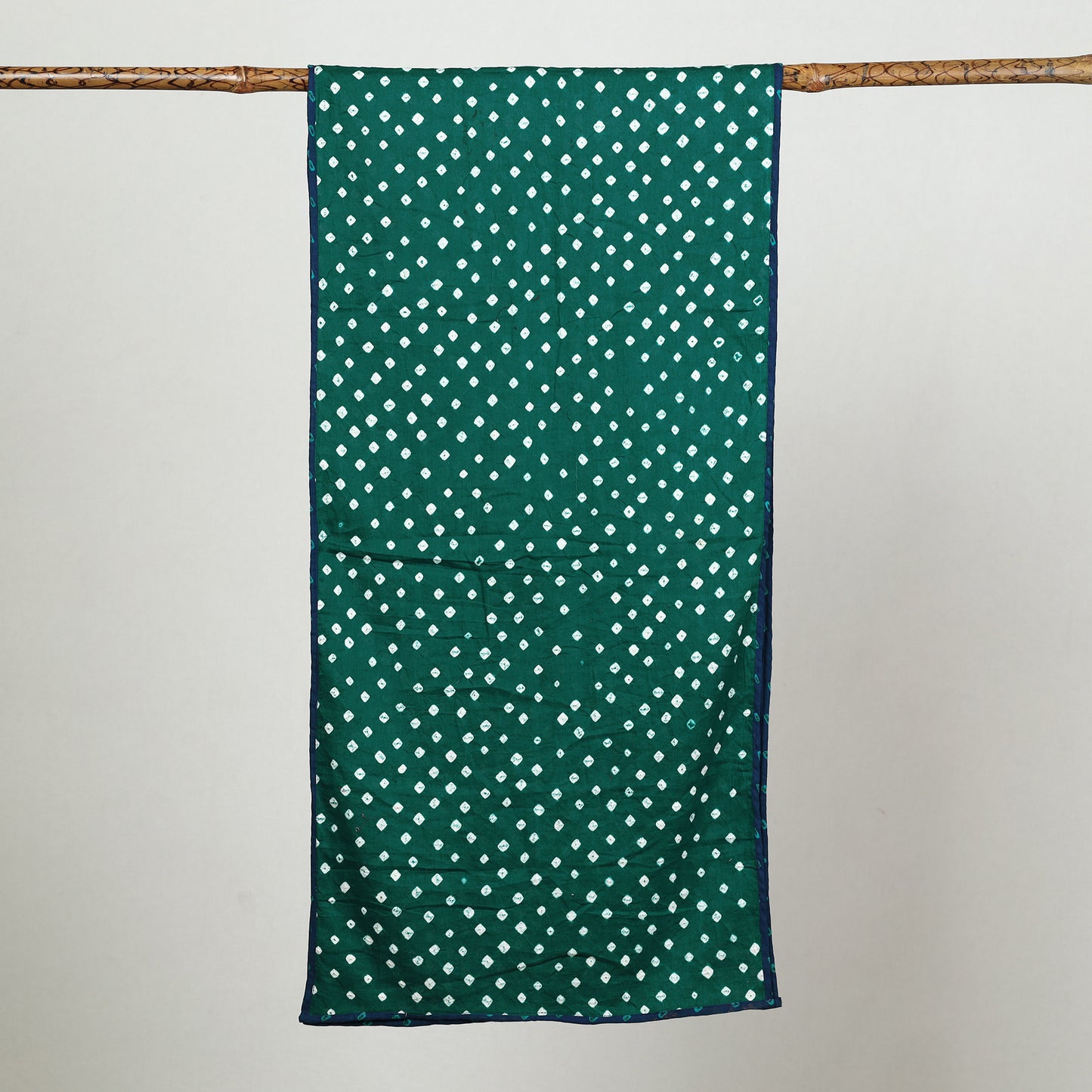 Green - Bandhani Tie-Dye Cotton Stole 08