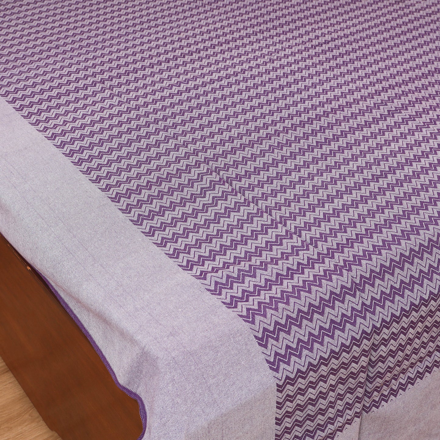 Bijnor Pure Handloom Cotton Double Bed Sheet (96 x 76 in) 53