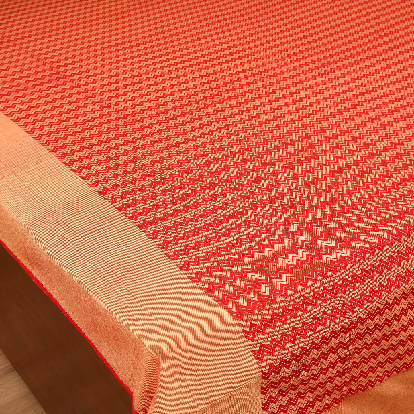 Bijnor Pure Handloom Cotton Double Bed Sheet (96 x 76 in) 56
