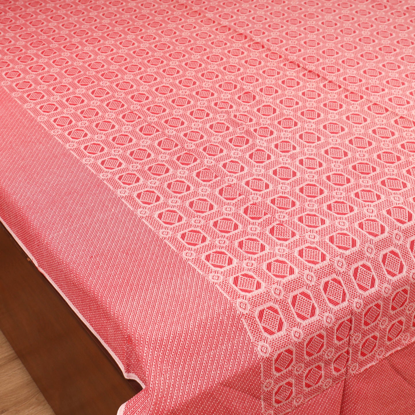Bijnor Pure Handloom Cotton Double Bed Sheet (96 x 76 in) 59